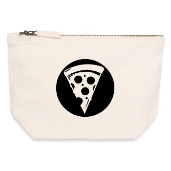 Pizza slice - Canvas Zip Pouch 12 x 13 cm - nature - Front