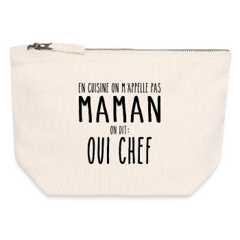 Cooking Mom the Cook Cooking Mom Mother - Canvas Reißverschluss-Täschchen (12 x 13 cm) - Naturweiß - Vorne