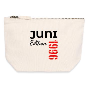 Juin 1996 - 30e anniversaire - Pochette zippée en toile 12 x 13 cm - blanc naturel - Devant