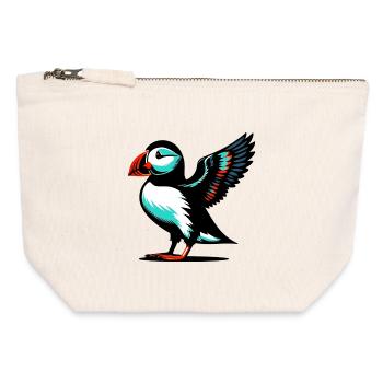Puffin - Canvas Zip Pouch 12 x 13 cm - nature - Front