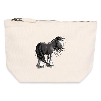 Happy Shire Hore - Canvas Zip Pouch 12 x 13 cm - nature - Front