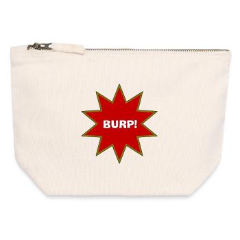 Burp Explosion - Canvas Zip Pouch 12 x 13 cm - nature - Front
