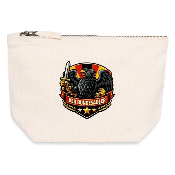 Bundesadler Coat of Arms - Canvas Zip Pouch 12 x 13 cm - nature - Front