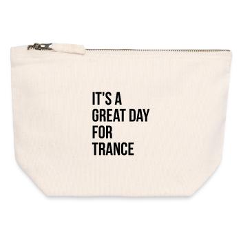 Trance - Canvas Zip Pouch 12 x 13 cm - nature - Front