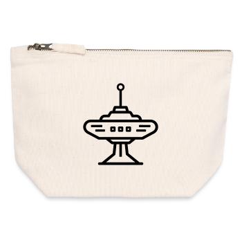 space station - Canvas Zip Pouch 12 x 13 cm - nature - Front