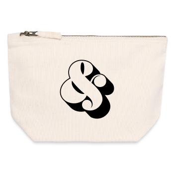Et-Zeichen & – Funky Swag Symbol Design - Canvas Reißverschluss-Täschchen (12 x 13 cm) - Naturweiß - Vorne
