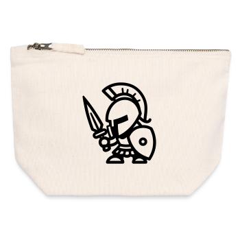 Spartan - Canvas Zip Pouch 12 x 13 cm - nature - Front