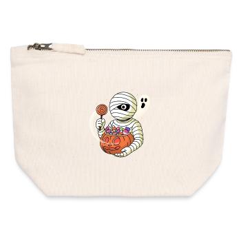 Sugar Pharaoh  - Canvas Zip Pouch 12 x 13 cm - nature - Front