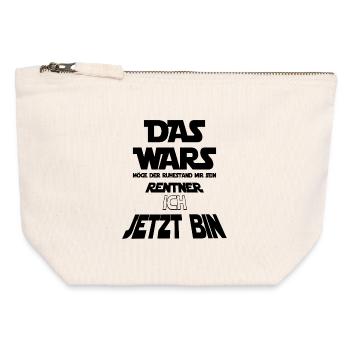 Rentner T-Shirt Lustig – Ruhestand Geschenk – Humo - Canvas Reißverschluss-Täschchen (12 x 13 cm) - Naturweiß - Vorne