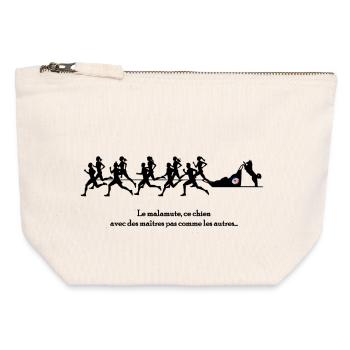 Malamute power - Canvas Zip Pouch 12 x 13 cm - nature - Front