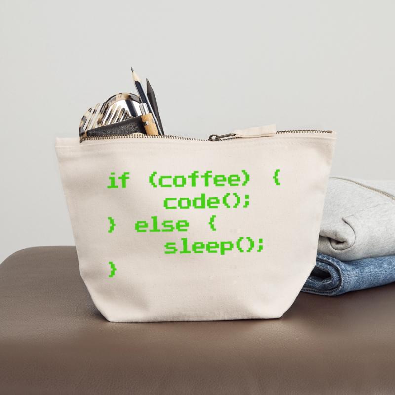Kein Kaffee Kein Code Programmierer Informatiker Canvas Reißverschluss-Täschchen (12 x 13 cm)
