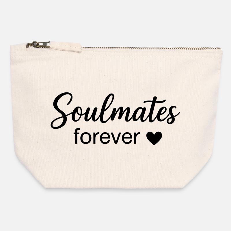 Eternal Souls Boho Scripture Design - Canvas Zip Pouch 12 x 13 cm - nature