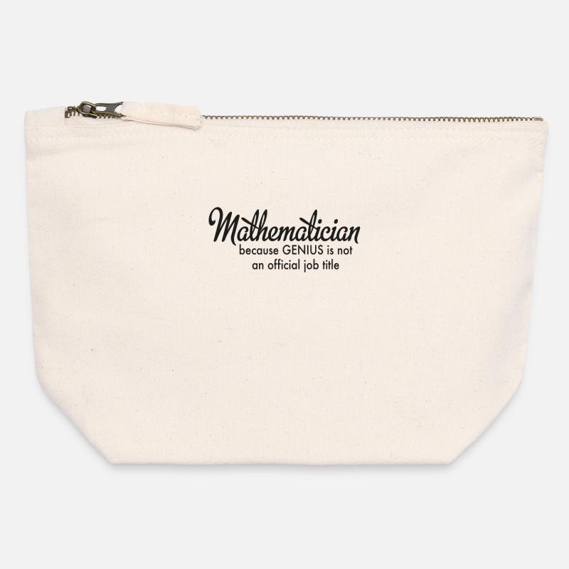 mathematics - Canvas Zip Pouch 12 x 13 cm - nature