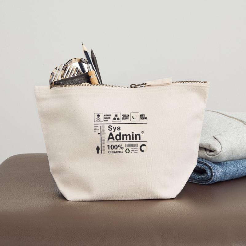 sys admin computer nerd pc kit programmer humor lo Canvas Zip Pouch 12 x 13 cm