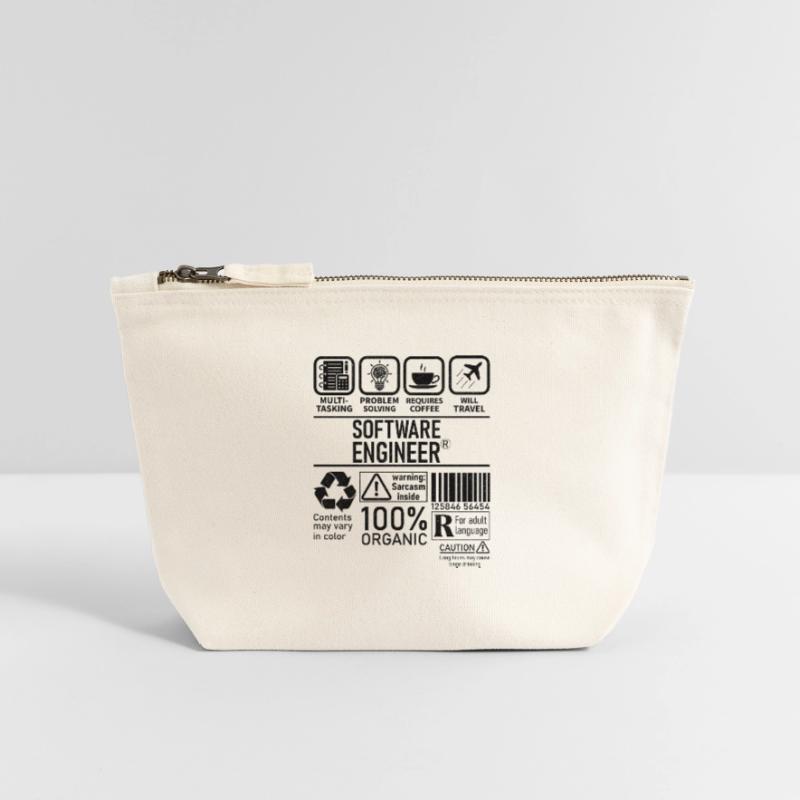 Software Engineer multi tasking problem solving Canvas Zip Pouch 12 x 13 cm