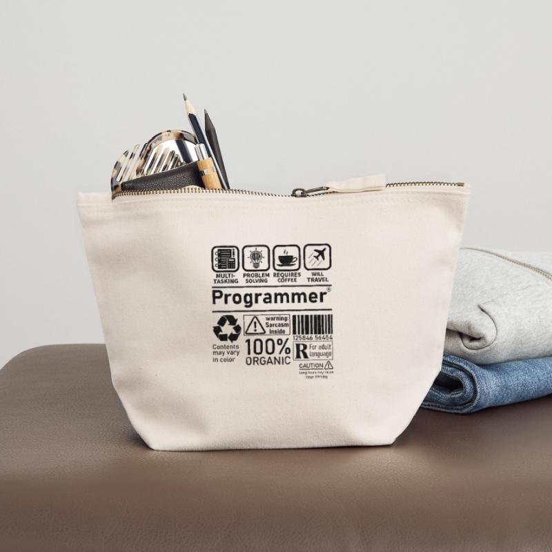 Programmer multi tasking problem solving requires Canvas Zip Pouch 12 x 13 cm