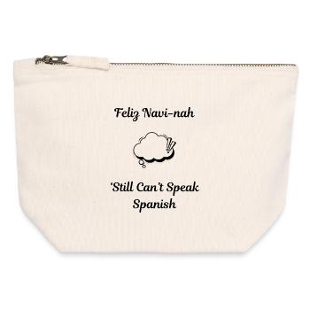 Feliz Navi-Something... I Took French - Canvas Zip Pouch 12 x 13 cm - nature - Front