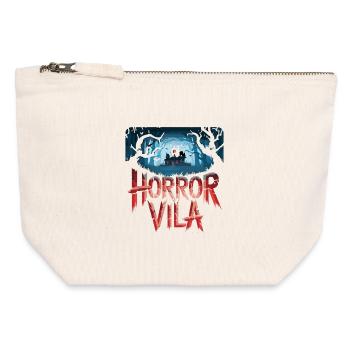 Horror Vila Haunted House Nocturnal Forest Creepy - Canvas Zip Pouch 12 x 13 cm - nature - Front