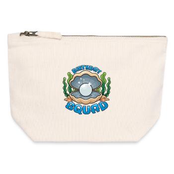 Birthday Squad Beach Summer Cruise Shell - Canvas Reißverschluss-Täschchen (12 x 13 cm) - Naturweiß - Vorne