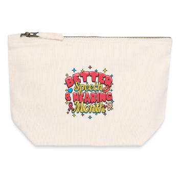 SLP - Canvas Zip Pouch 12 x 13 cm - nature - Front