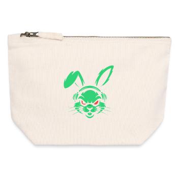 Neon  Beats - Canvas Zip Pouch 12 x 13 cm - nature - Front