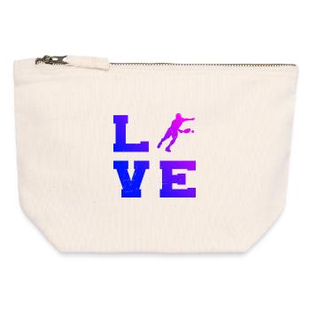 Pickleball Community Fans Love Pickleball Players - Canvas Zip Pouch 12 x 13 cm - nature - Front