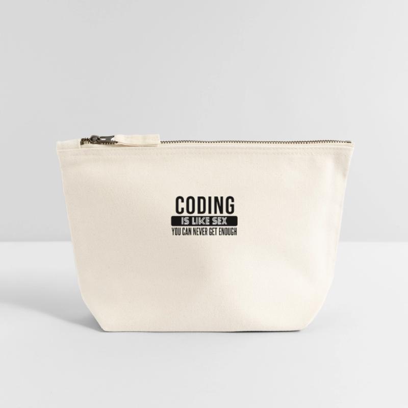 Coding Statement – Provocative Developer Design Canvas Zip Pouch 12 x 13 cm