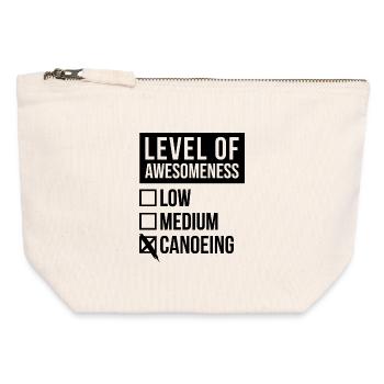 Canoeing - Canvas Zip Pouch 12 x 13 cm - nature - Front