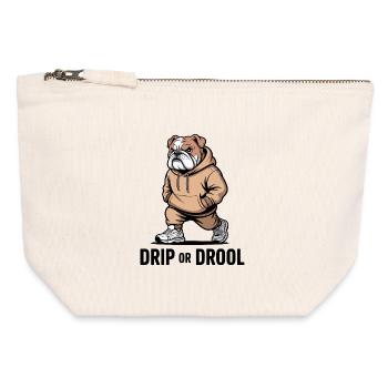 Bulldog Swagger - Canvas Zip Pouch 12 x 13 cm - nature - Front