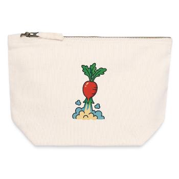 Take Off, Stay Grounded - Canvas Zip Pouch 12 x 13 cm - nature - Front