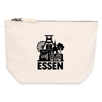 Région d’Essen Ruhr - Pochette zippée en toile 12 x 13 cm - blanc naturel - Devant