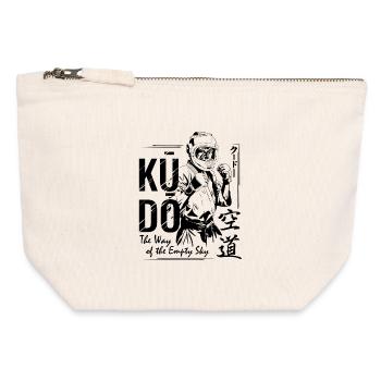 Kudo - Der Weg des leeren Himmels | Japanische Kampfkunst - Canvas Reißverschluss-Täschchen (12 x 13 cm) - Naturweiß - Vorne