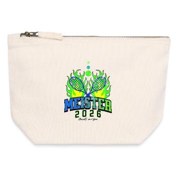 Meister Champion 2026 Meisterschaft Winterrunde - Canvas Reißverschluss-Täschchen (12 x 13 cm) - Naturweiß - Vorne