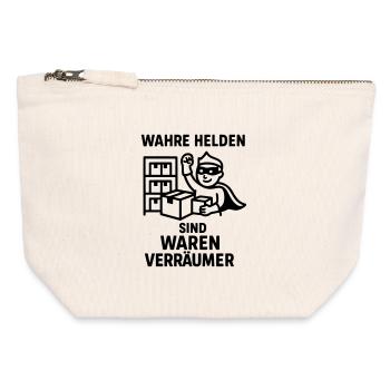 Were Clearers Heroes - Canvas Zip Pouch 12 x 13 cm - nature - Front