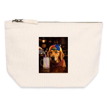 Baby Bell Malle Hund Wodka Lemon - Mallorca Party - Canvas Reißverschluss-Täschchen (12 x 13 cm) - Naturweiß - Vorne