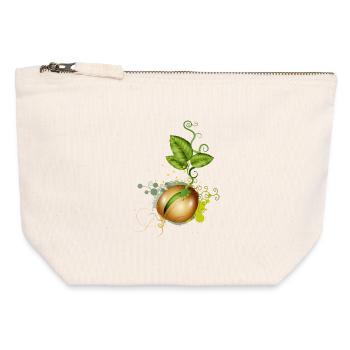 tender germinates in the soil - Canvas Zip Pouch 12 x 13 cm - nature - Front