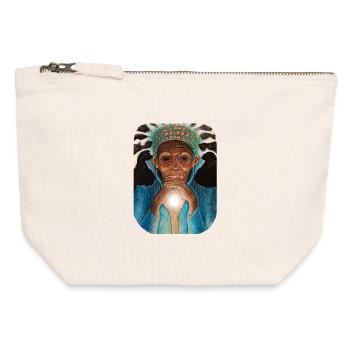 Ancient Luminous Wisdom - Canvas Zip Pouch 12 x 13 cm - nature - Front