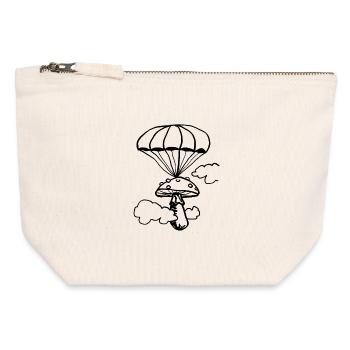 Floating fungus - Canvas Zip Pouch 12 x 13 cm - nature - Front