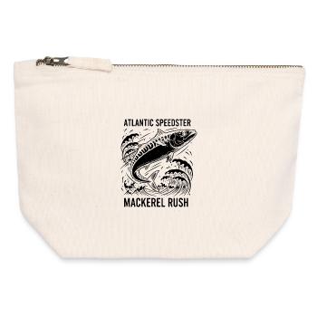 Sea Fishing Mackerel Mackerel Rush - Canvas Zip Pouch 12 x 13 cm - nature - Front
