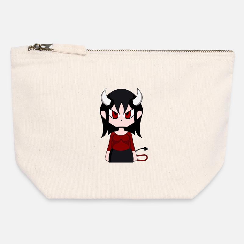 She-devil - Canvas Zip Pouch 12 x 13 cm - nature