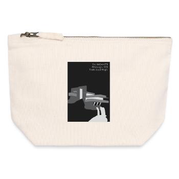 Moderne Architektur: Fallingwater - Canvas Reißverschluss-Täschchen (12 x 13 cm) - Naturweiß - Vorne