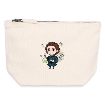 Little Marie Curie - Canvas Zip Pouch 12 x 13 cm - nature - Front