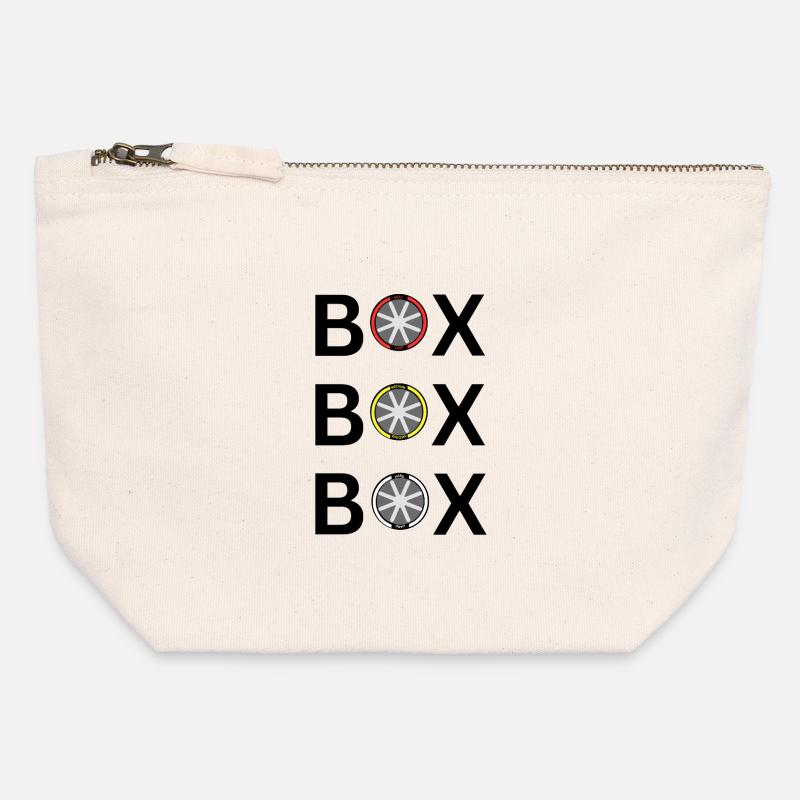 Roue de marche : Douce Moyenne Dure - Pochette zippée en toile 12 x 13 cm - blanc naturel