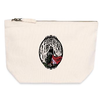 Rotkäppchen Red riding hood - Canvas Zip Pouch 12 x 13 cm - nature - Front