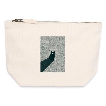Kitty Dots - Canvas Zip Pouch 12 x 13 cm - nature - Front