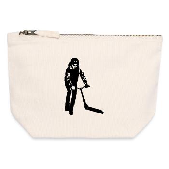 Kick Scooter - Canvas Reißverschluss-Täschchen (12 x 13 cm) - Naturweiß - Vorne