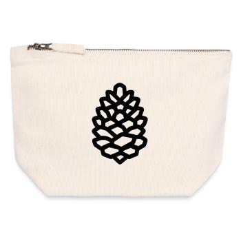Pine Cone - Canvas Zip Pouch 12 x 13 cm - nature - Front