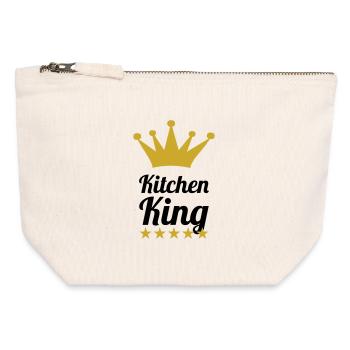 The King of Cooking - Canvas Zip Pouch 12 x 13 cm - nature - Front