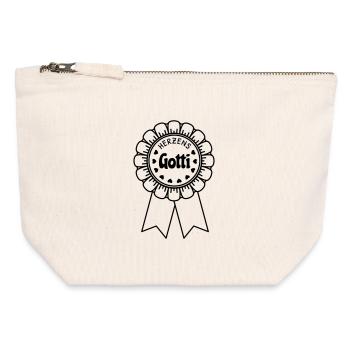 Gotti of the Heart - Canvas Zip Pouch 12 x 13 cm - nature - Front
