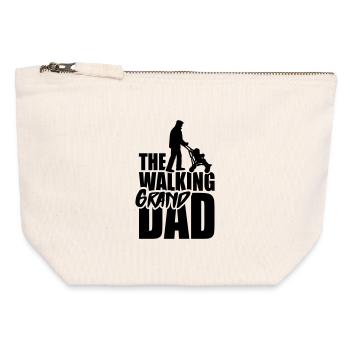 The walking grandad 1clr - Canvas Zip Pouch 12 x 13 cm - nature - Front
